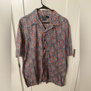 Paisley Ralph Lauren Polo button down tshirt